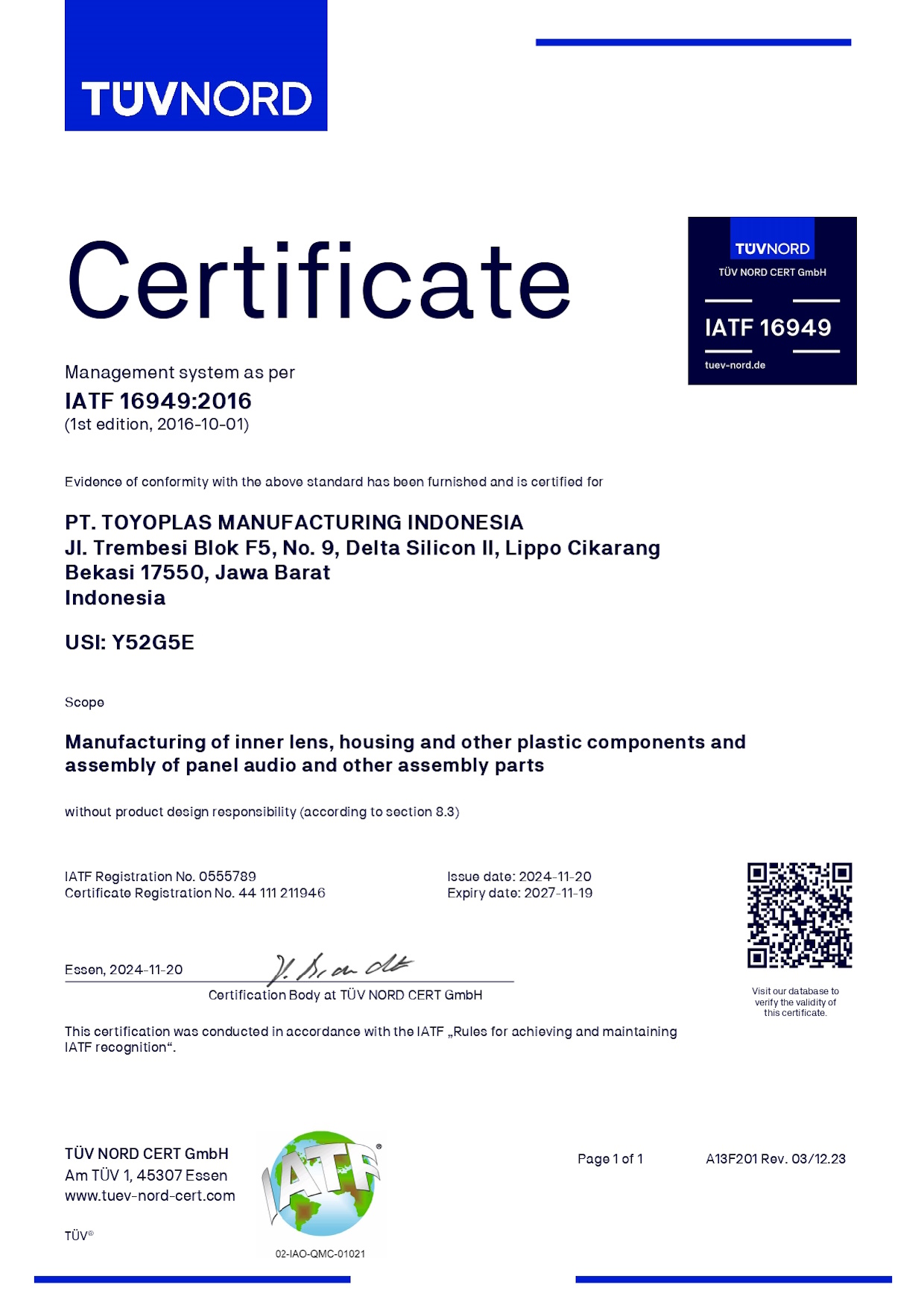 IATF 16949 IATF 16949